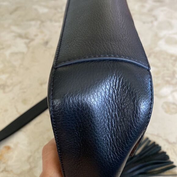 Vince Camuto Black Leather Satchel Shoulder Bag - Picture 7 of 15